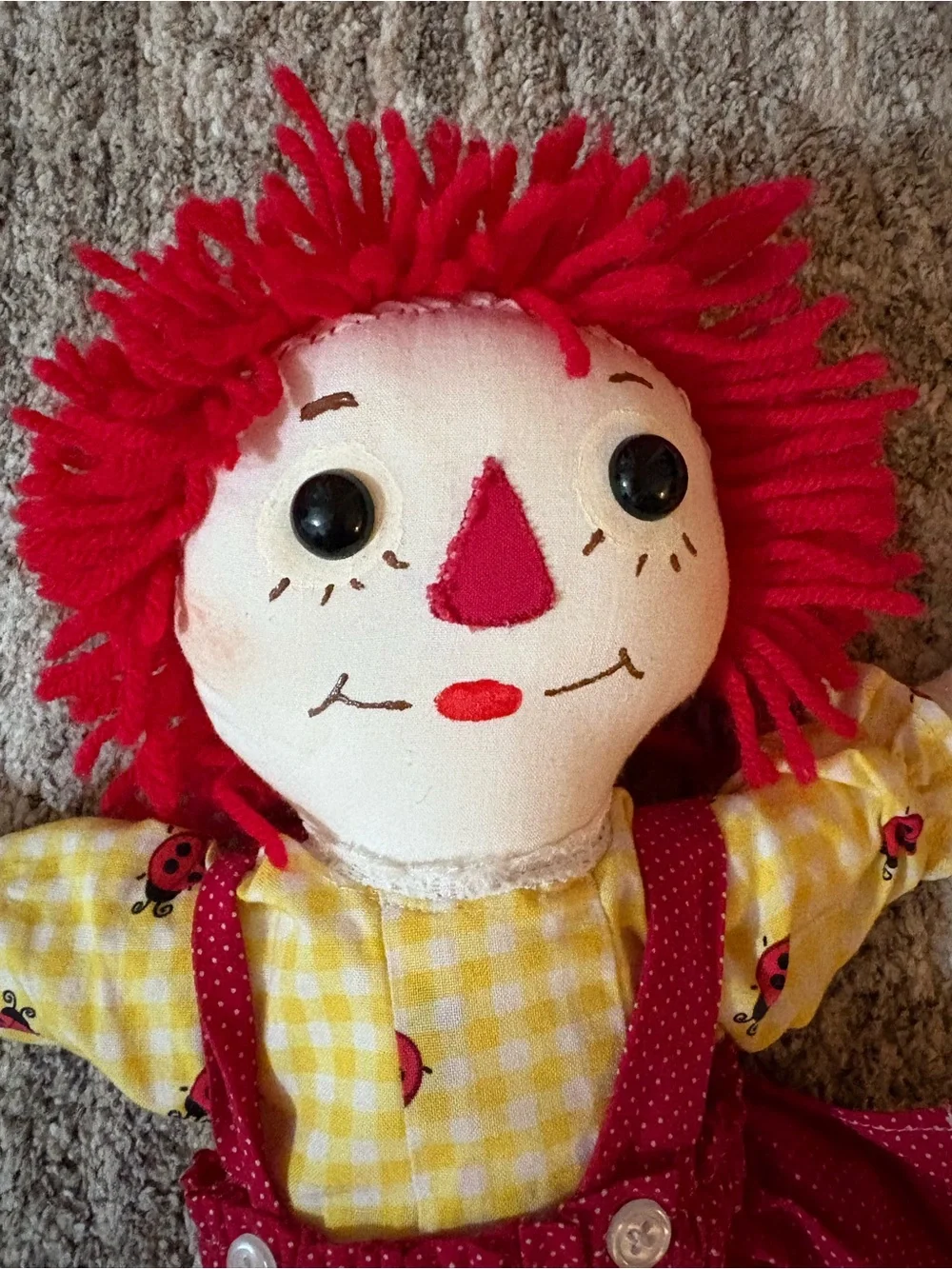 Vintage homemade Raggedy Ann and Andy Dolls